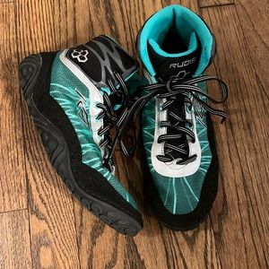 Teal men’s Rudis wrestling shoes